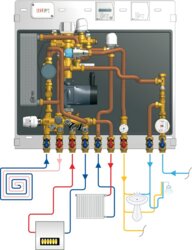 KOMPAKTNÍ BYTOVÁ STANICE - PRO VYSOKO A NÍZKOTEPLOTNÍ OTOPNÝ SYSTÉM 