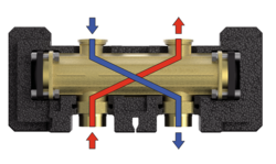 HYDRAULICKÝ ODDĚLOVAČ - PRO HORIZONTÁLNÍ DISTRIBUČNÍ ROZDĚLOVAČ DN 32